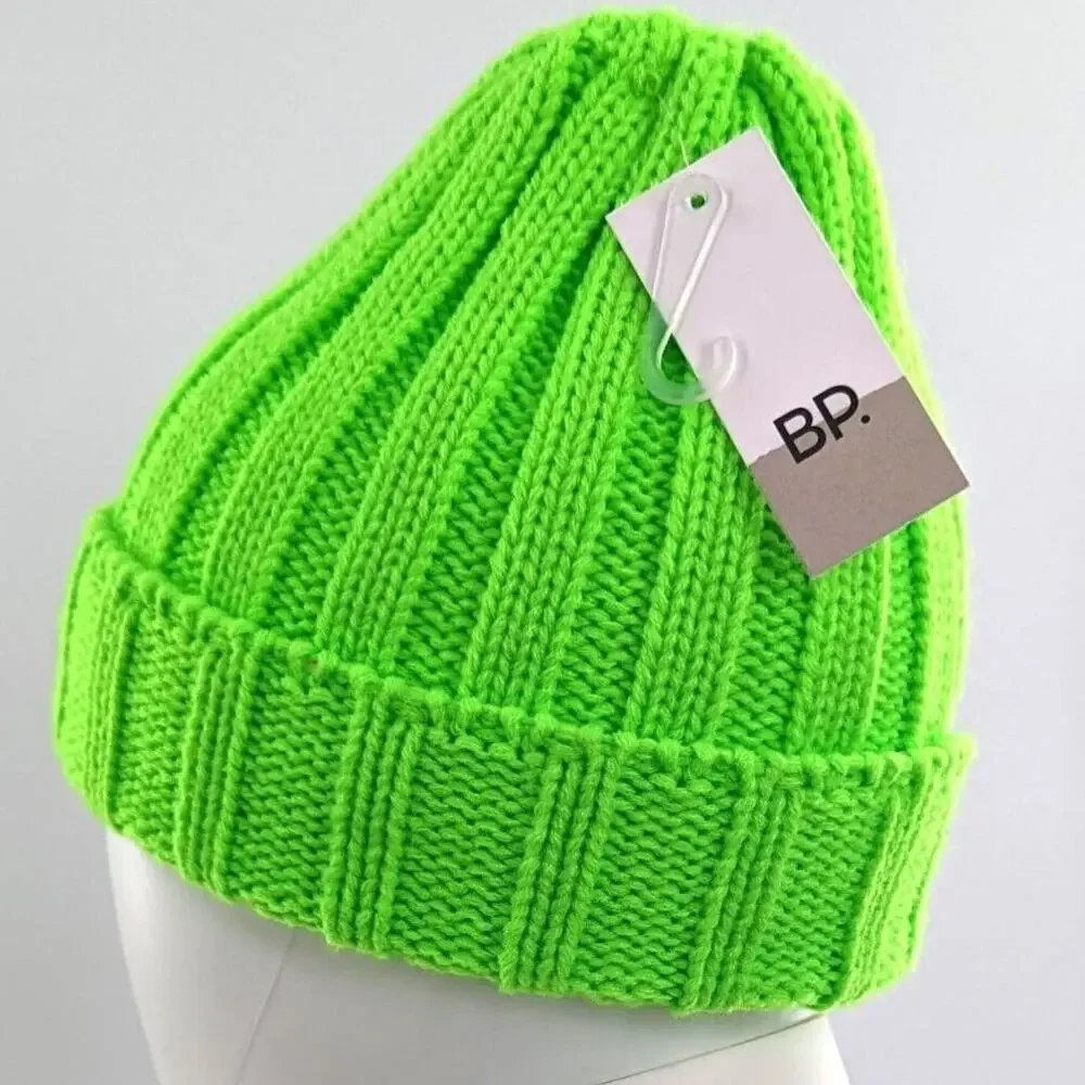 BP Girls Green Knit Beanie Hat